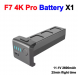 Sjrc F7S 4k pro drone battery